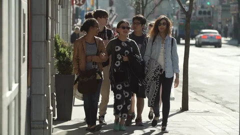 Multicultural Students Smiling and Laughing Stock Footage 91195719