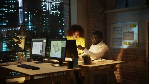 Multicultural Team Working in Creative Office Stock Footage 223174750