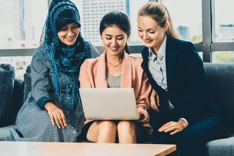 Multicultural working group teamwork. uds Stock Photos