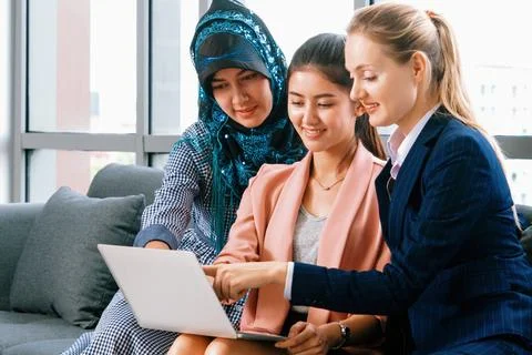 Multicultural working group teamwork. uds Stock Photos