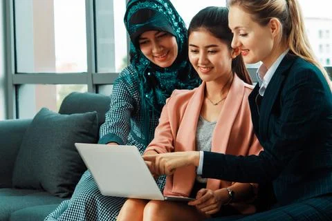 Multicultural working group teamwork. uds Stock Photos
