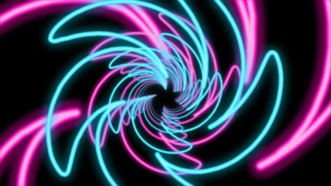 A multidimensional 3d illustration of an abstract pipe from sparkling blue, v Illustrazione stock