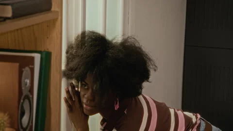 Multiethnic Friends Peeking through Door and Screaming from Scary Ghost Hand Stock Footage 340275052