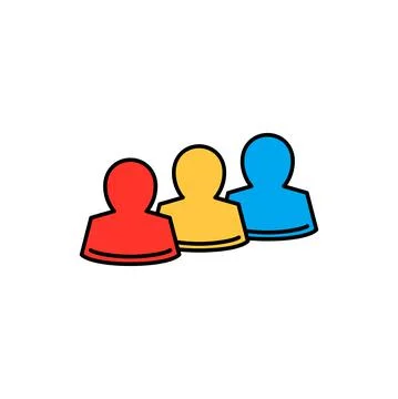 Multiethnic origin data protection security icons Stock Illustration