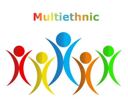 Multiethnic people design, vector illustration eps10 graphic Stock Illustration