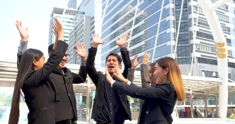 Multiethnic Teamwork friendship group brainstorming togetherness. Business peopl Stockbeeldmateriaal 203815571