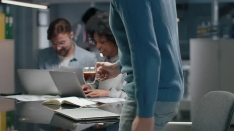 Multietnnic startup team working in modern office Stock Footage 169227458