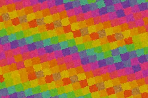 Multifaceted canvas diamond multicolor abstract background colorful blocks pu イラスト素材