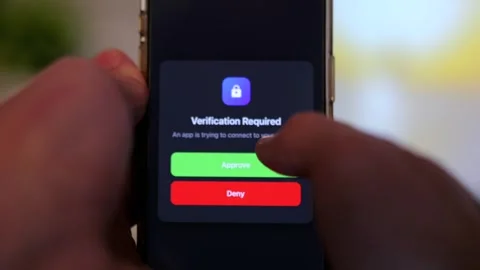 Multifactor Authentication MFA App to Use Apps Stock Footage 321842793
