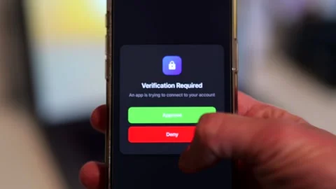 Multifactor Authentication MFA App to Use Apps Stock Footage 321842795
