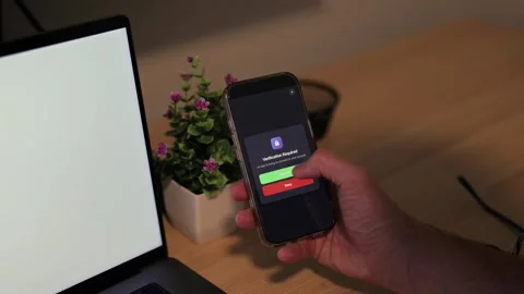 Multifactor Authentication MFA App to Use Apps Stock Footage 321842808