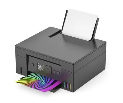 Multifunction inkjet color printer Stock Illustration