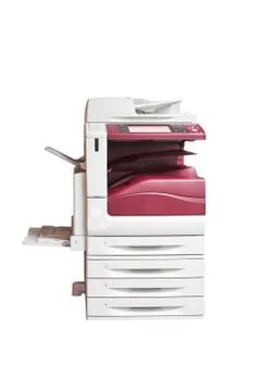 Multifunction laser printer, scanner, xerox, isolated on white background Stock-Fotos