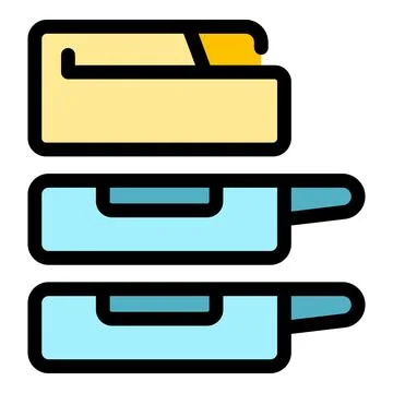 Multifunction printer icon vector flat Stock Illustration