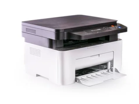 Multifunction printer isolated on white Stock Photos