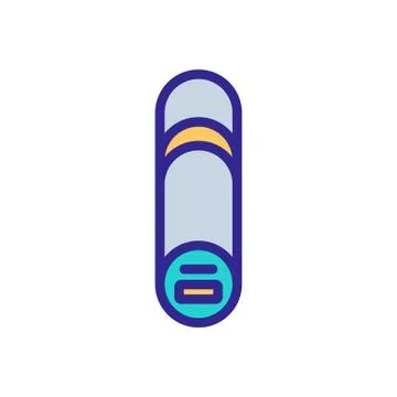 Multifunctional charging flashlight for phone icon vector outline illustratio Stock Illustration