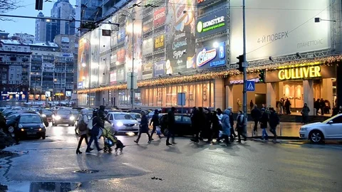 Multifunctional Complex Gulliver in Kiev, Ukraine. Stock Footage 71630515