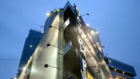 Multifunctional Complex Gulliver in Kiev, Ukraine. 스톡 동영상 71630620