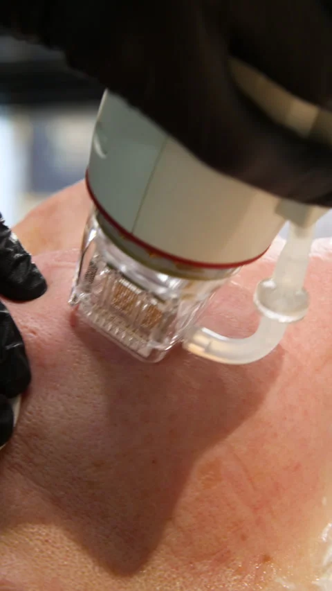 A multifunctional device for microneedle RF lifting. Stock Footage 343244384