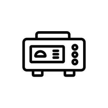 Multifunctional electric generator icon vector outline illustration イラスト素材