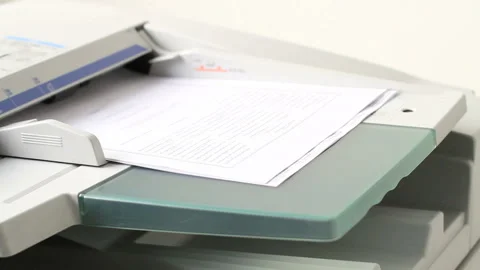 Multifunctional printer Stock Footage 159881476