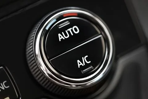 Multifunctional rotary button car interior parts - Image Stock Photos