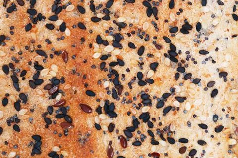 Multigrain bread texture for pattern and background Stock Photos