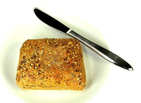 Multigrain Ciabatta roll Stock Photos