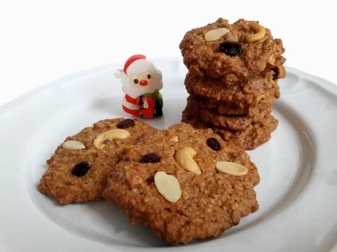 Multigrain cookies 스톡 사진
