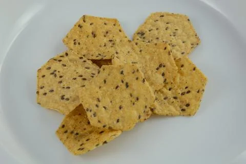 Multigrain tortilla chips Stock Photos