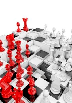 Multilayer chess 스톡 일러스트
