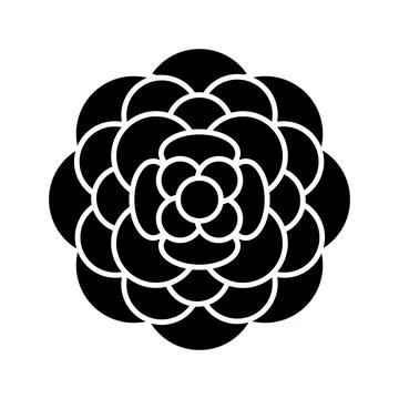 Multilayer Flower Stock Illustration