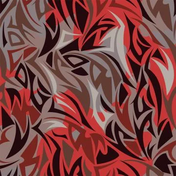 Multilayer Maori style seamless pattern Illustrazione stock