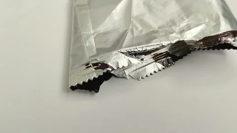 Multilayer plastic on white background. Stock Footage 312088283