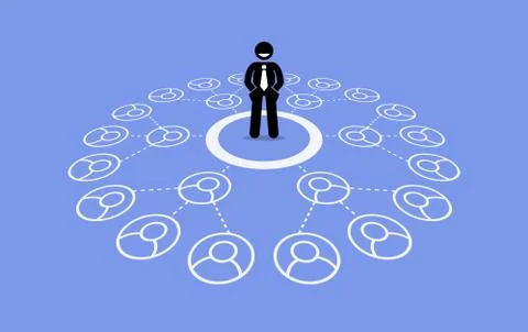 Multilevel marketing MLM. Stock Illustration