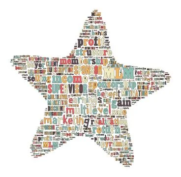 Multilevel Marketing Tag Cloud    - vector illustration Stock Illustration