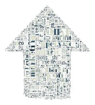 Multilevel Marketing Tag Cloud    - vector illustration Illustrazione stock