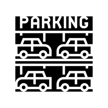 Multilevel parking line icon vector illustration 스톡 일러스트