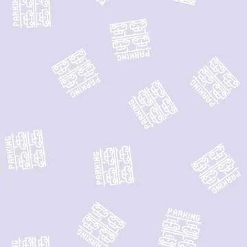 Multilevel parking line seamless pattern Illustrazione stock