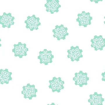 Multilevel password glyph seamless pattern sign Stockillustratie