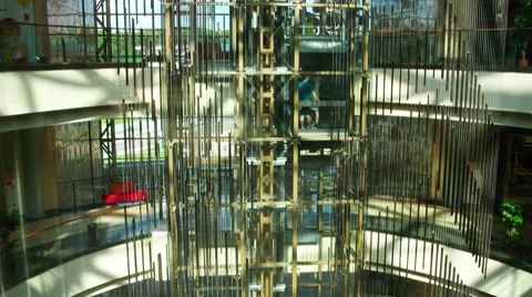 Multilevel shopping mall, time lapse Vídeos de archivo 7313730