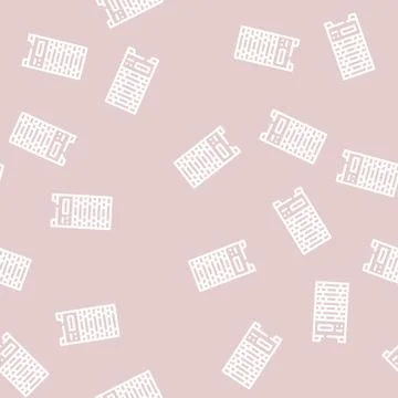 Multilevel vending machine line vector seamless pattern Stock Illustration