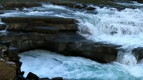 Multilevel waterfall Stock Footage 10753917