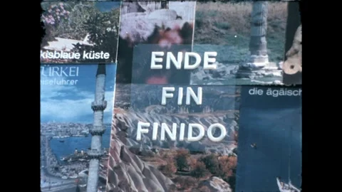 Multilingual End Sign Stock Footage 277585339