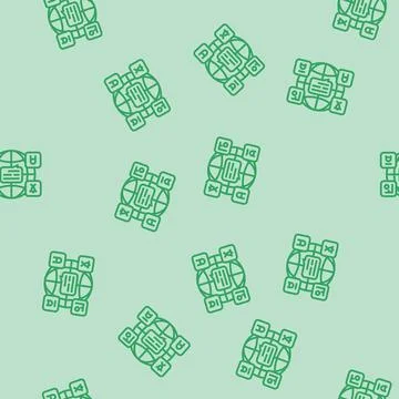 Multilingual globe nlp line seamless pattern イラスト素材