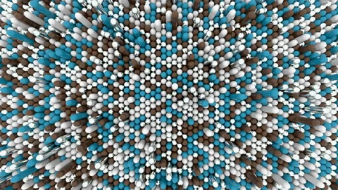 Multimaterial background from moving sticks. Seamless loop. Stock Footage 121426977