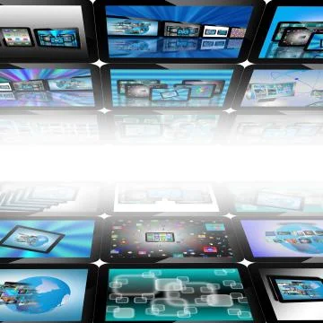 Multimedia abstraction Stock Illustration