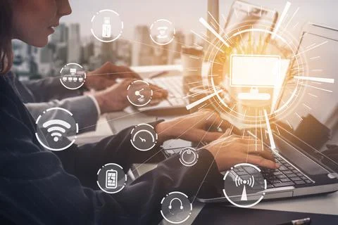 Multimedia and Computer Applications Concept Foto stock