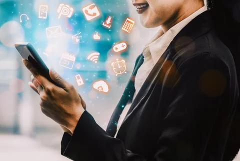 Multimedia and Computer Applications Concept uds Foto stock