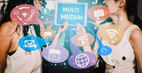 Multimedia and Computer Applications Concept uds Stock Photos
